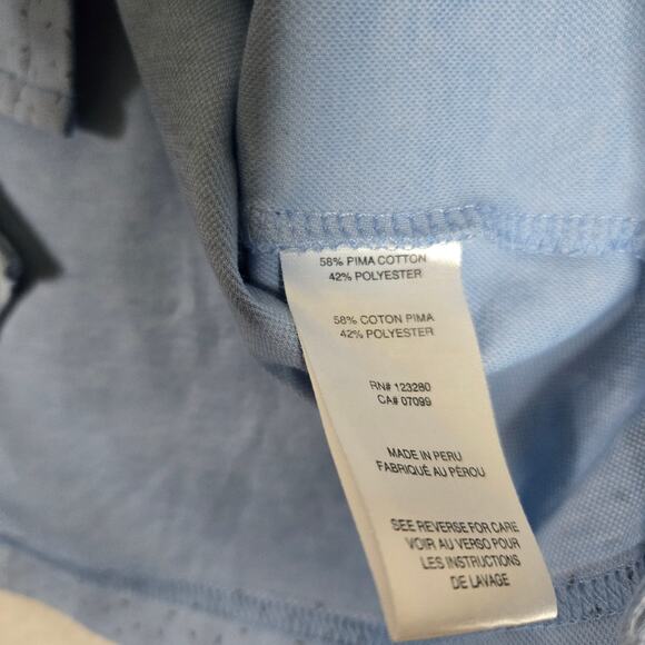 Travis Mathew Polo Mens Medium Blue Shirt Golf Office Polo Shirt 0841 - Picture 8 of 11